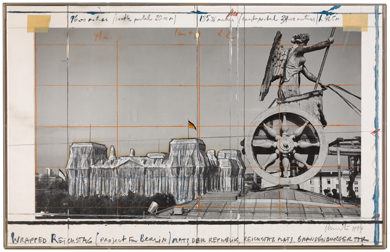 Wrapped Reichstag (Project for Berlin) by Christo