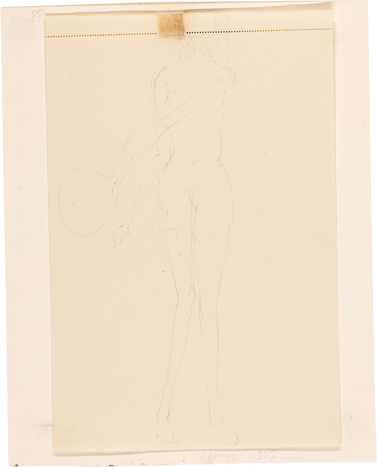 Ohne Titel (stehender Akt) by Joseph Beuys