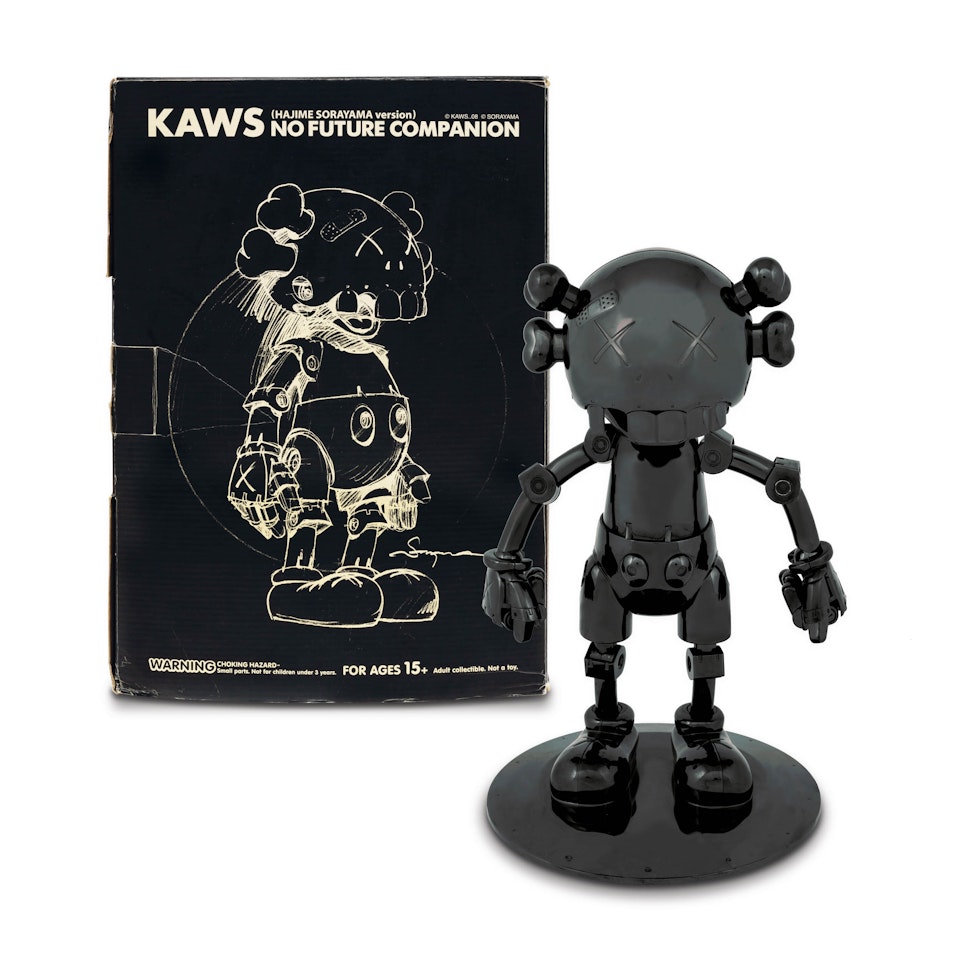 KAWS x Hajime Sorayama No Future Companion (Black Chrome) by Kaws