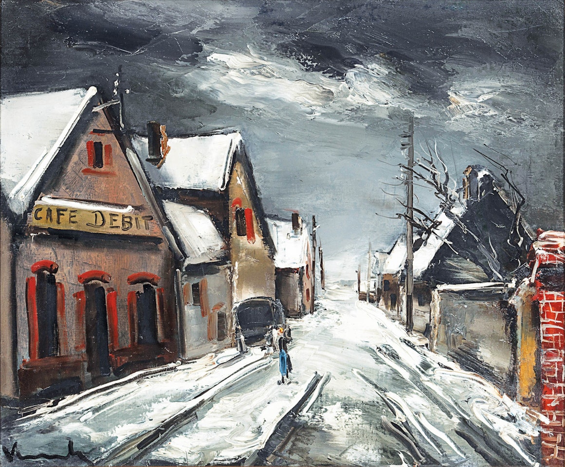 Village Street Under the Snow by Maurice de Vlaminck