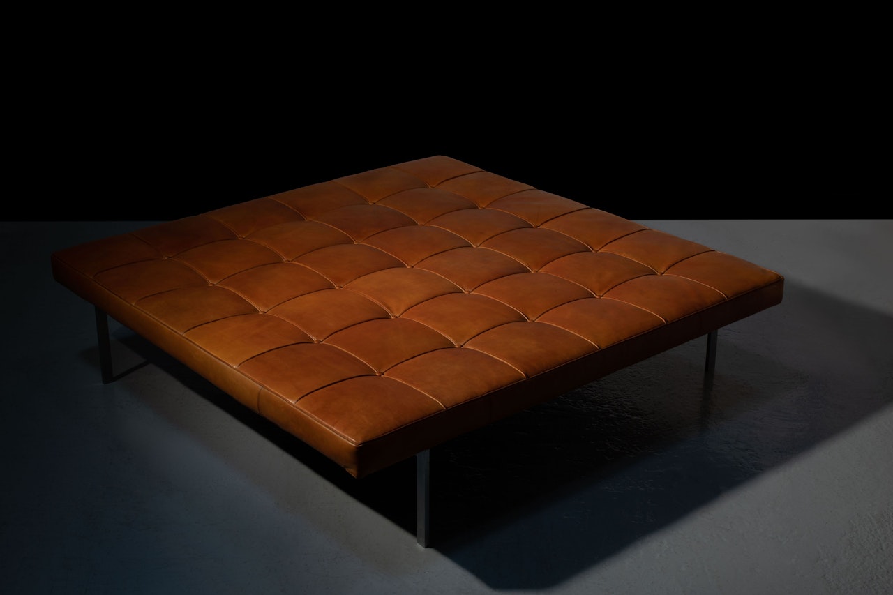 Rare banquette mod. PK80A by Poul Kjaerholm