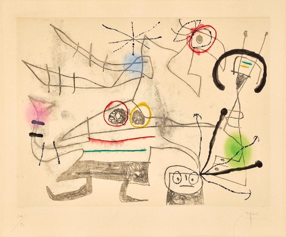 Femme-oiseau II (Bird-Woman II) (D.275) by Joan Miró