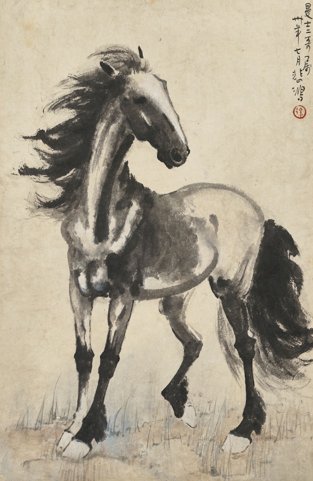 Standing Horse by Xu Beihong