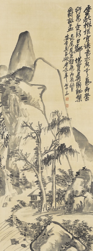 Cottage by the River by Wu Changshuo