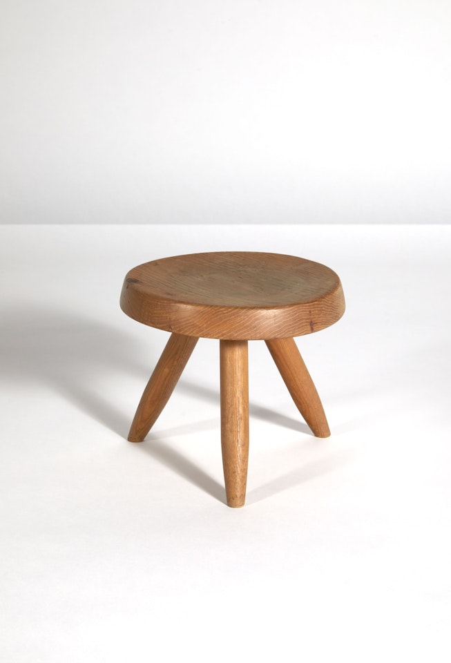 Tabouret bas dit  "Berger" by Charlotte Perriand