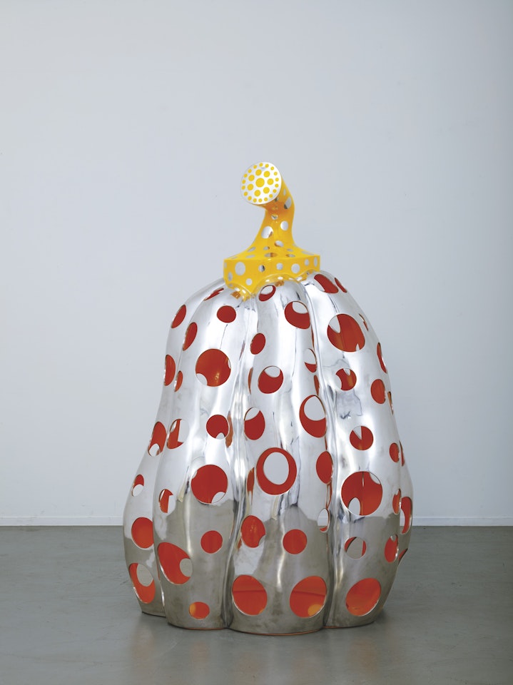 Reach Up to the Universe — Dotted Pumpkin (Yellow) by Yayoi Kusama