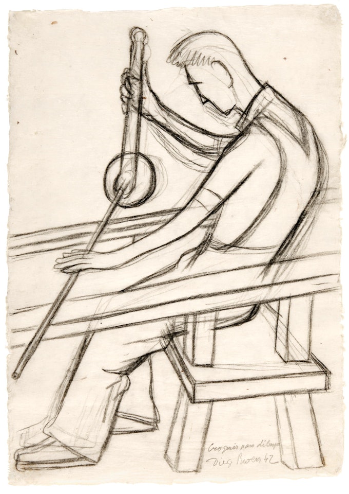 Soplador de Vidrio by Diego Rivera