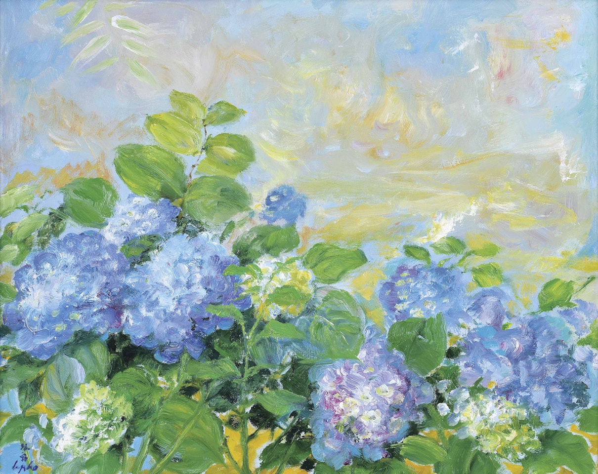Les Hortensias Bleus (The Blue Hydrangeas) by Le Pho
