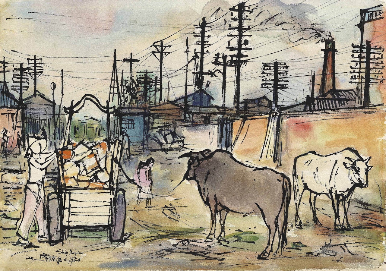 Buffalos by Xi Dejin