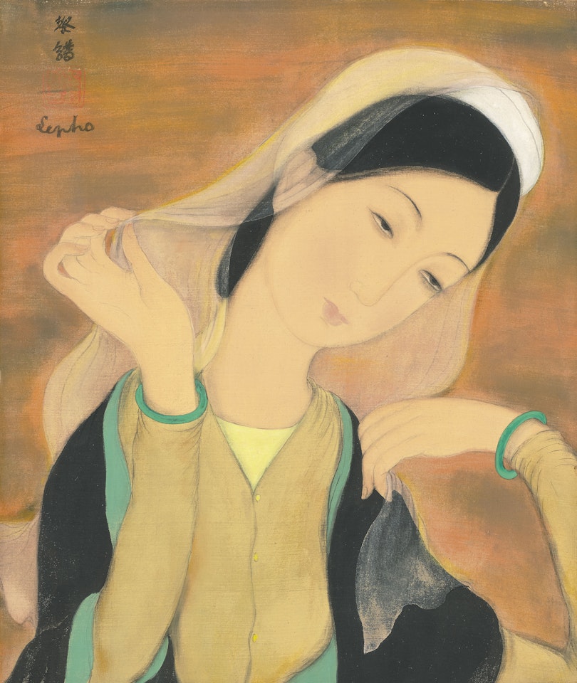 Jeune fille au voile blanc (Lady with a White Veil) by Le Pho