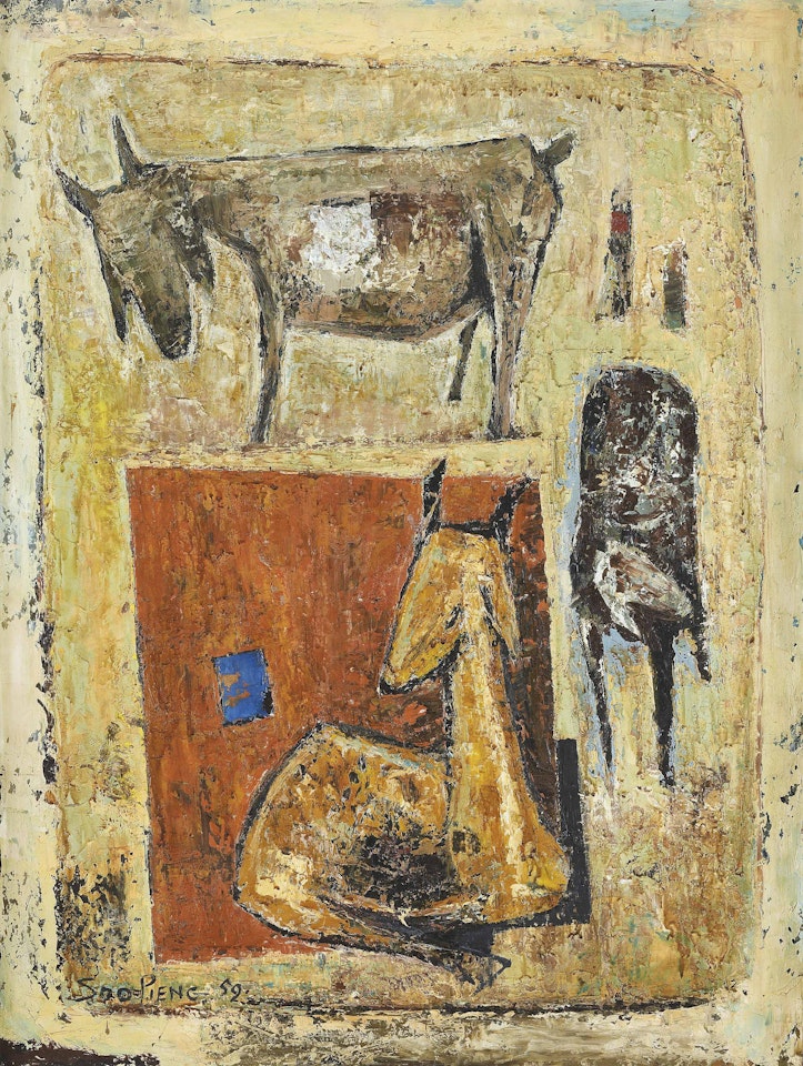 Goats by Cheong Soo Pieng