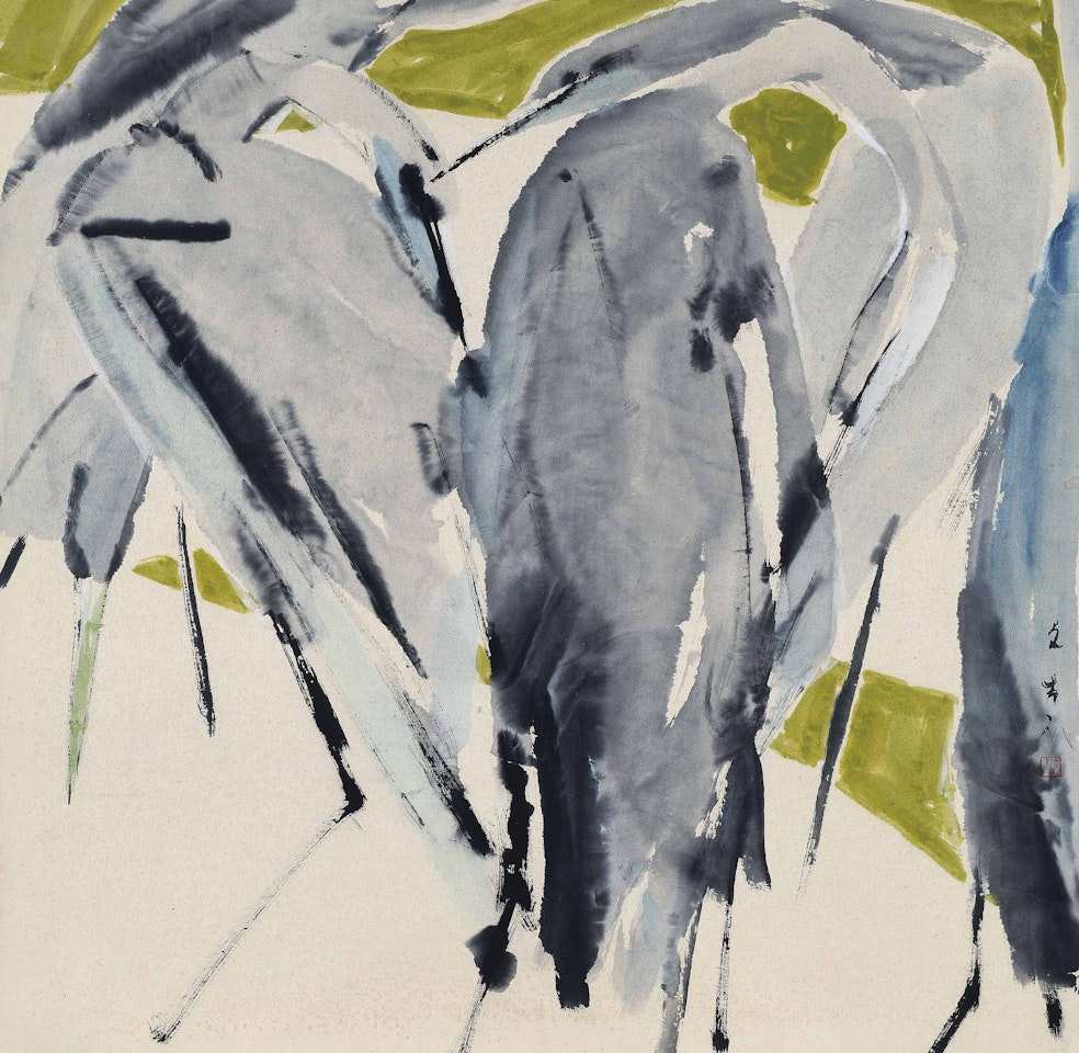 Herons by Chen Wen Hsi