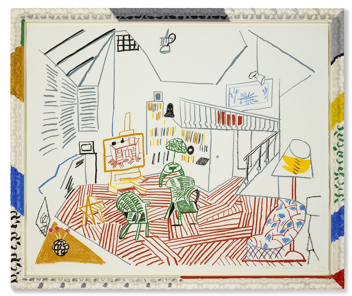 Pembroke Studio Interior by David Hockney