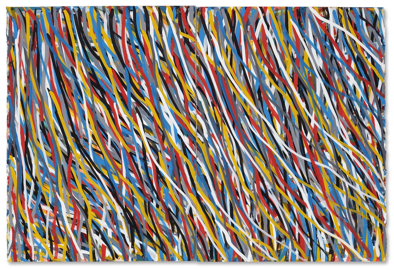 Wavy Brushstrokes by Sol LeWitt
