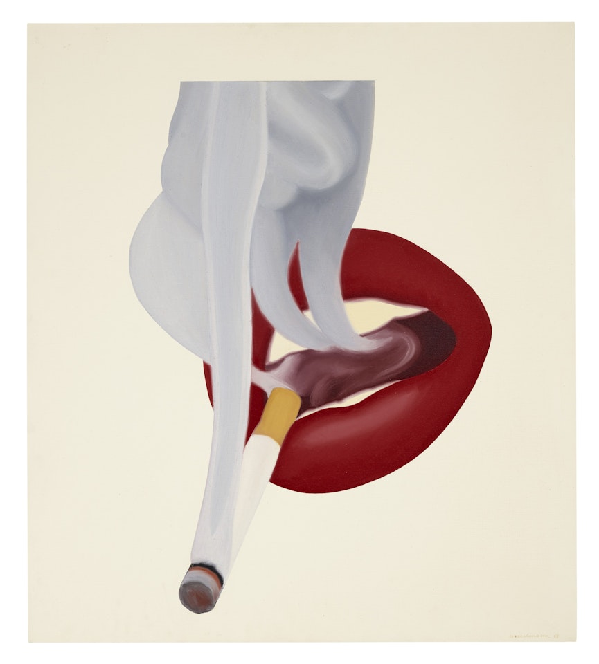 Large Study for Smoker #5 (Mouth #19) by Tom Wesselmann