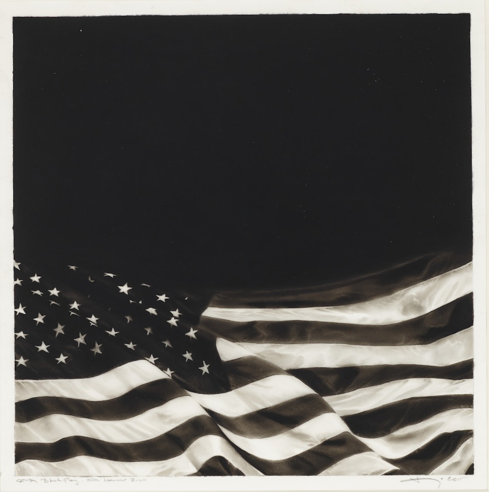 Study of Black Flag - For Howard Zinn by Robert Longo