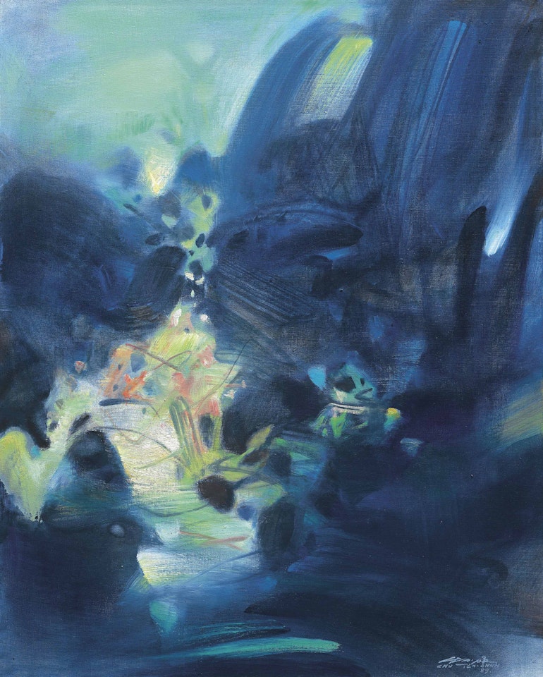 Un Sentier (A Path) by Chu Teh-Chun