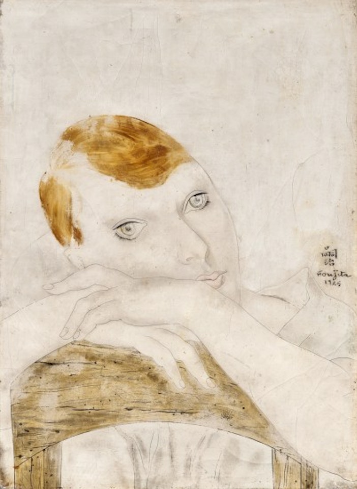 Portrait de Kiki by Leonard Tsuguharu Foujita