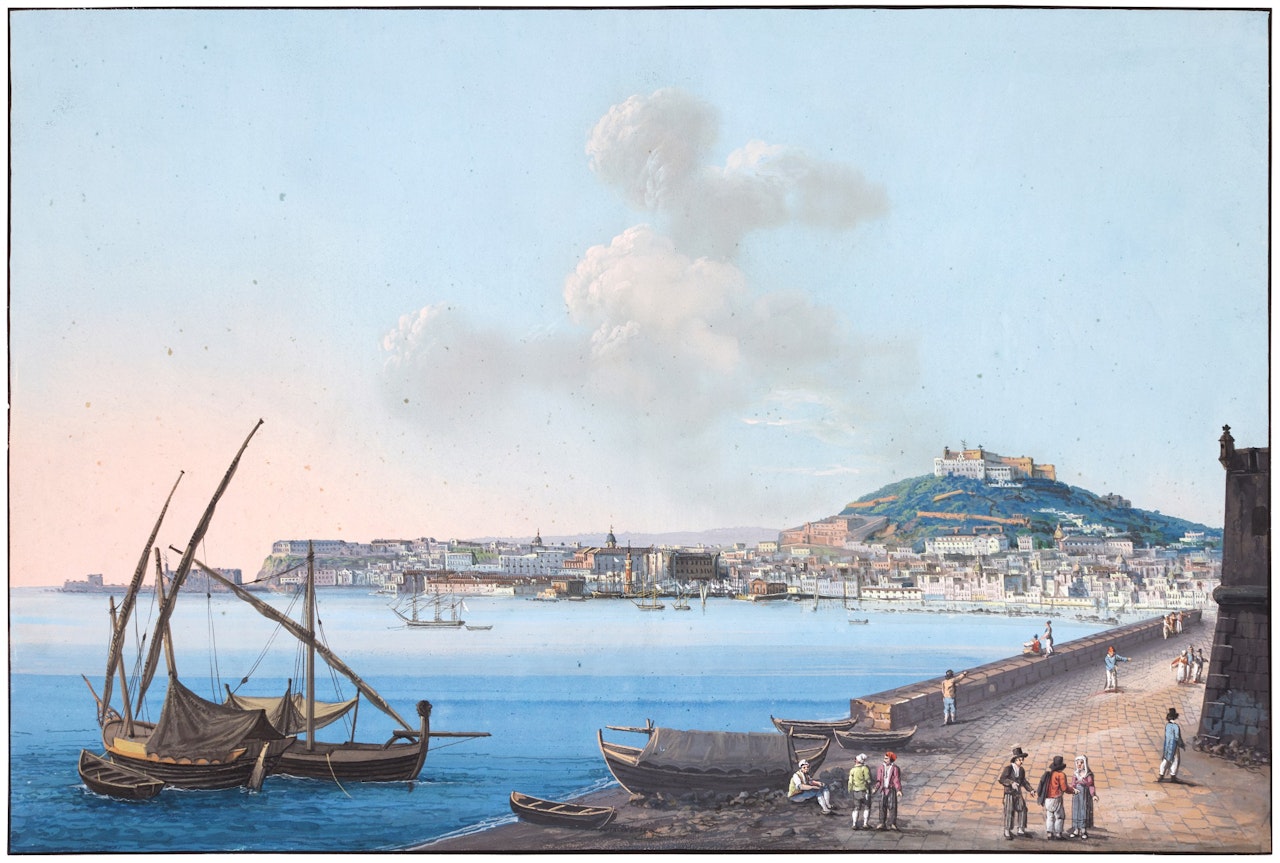 View of Naples from Porta del Carmine by Neapolitan School