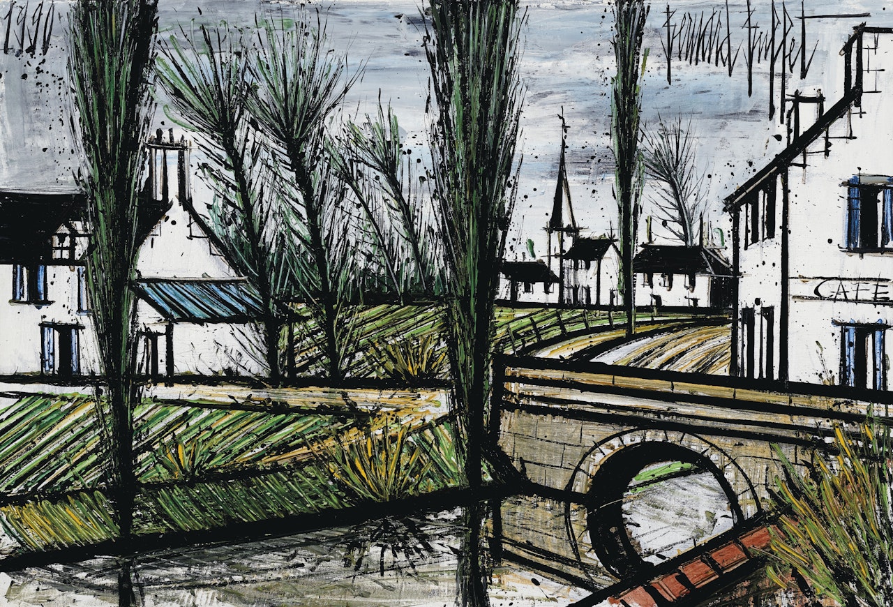 Pont sur la rivière by Bernard Buffet