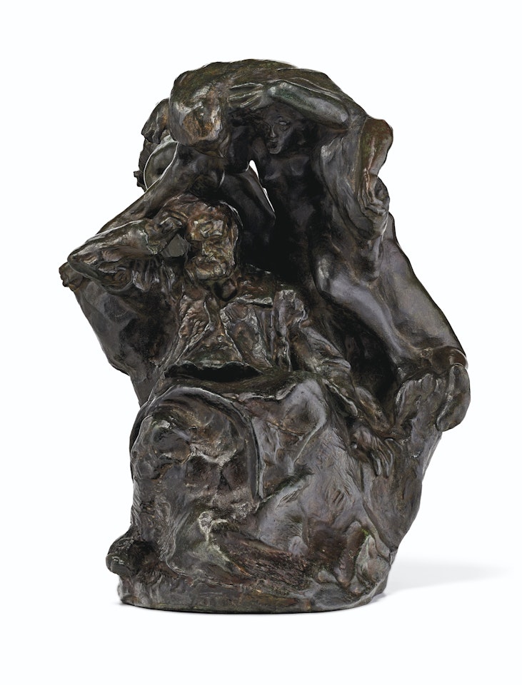 Monument à Victor Hugo, Esquisse du premier projet pour la deuxième maquette dit aussi "Victor Hugo et les Muses" by Auguste Rodin