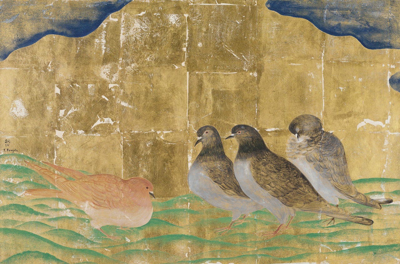 Pigeons by Leonard Tsuguharu Foujita