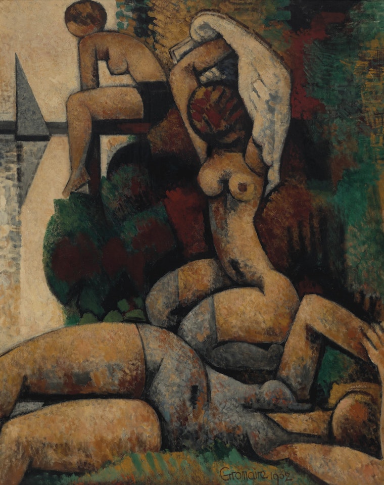 Trois baigneuses by Marcel Gromaire