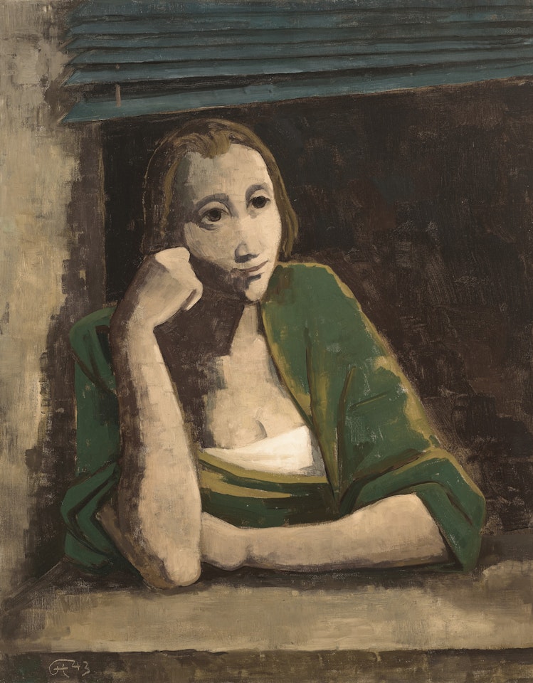 Mädchen am Fenster by Karl Hofer