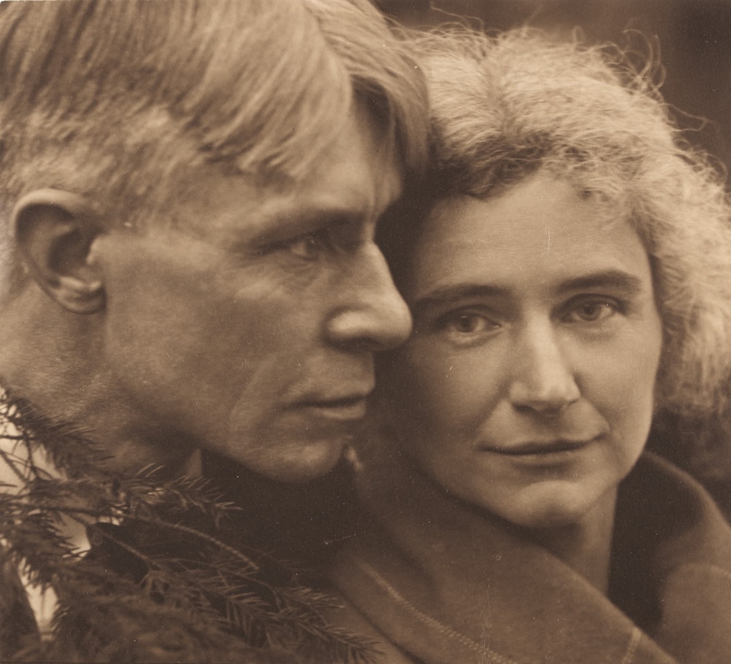 Mr. and Mrs. -- The Sandburgs, Elmhurst, Illinois  by Edward Steichen
