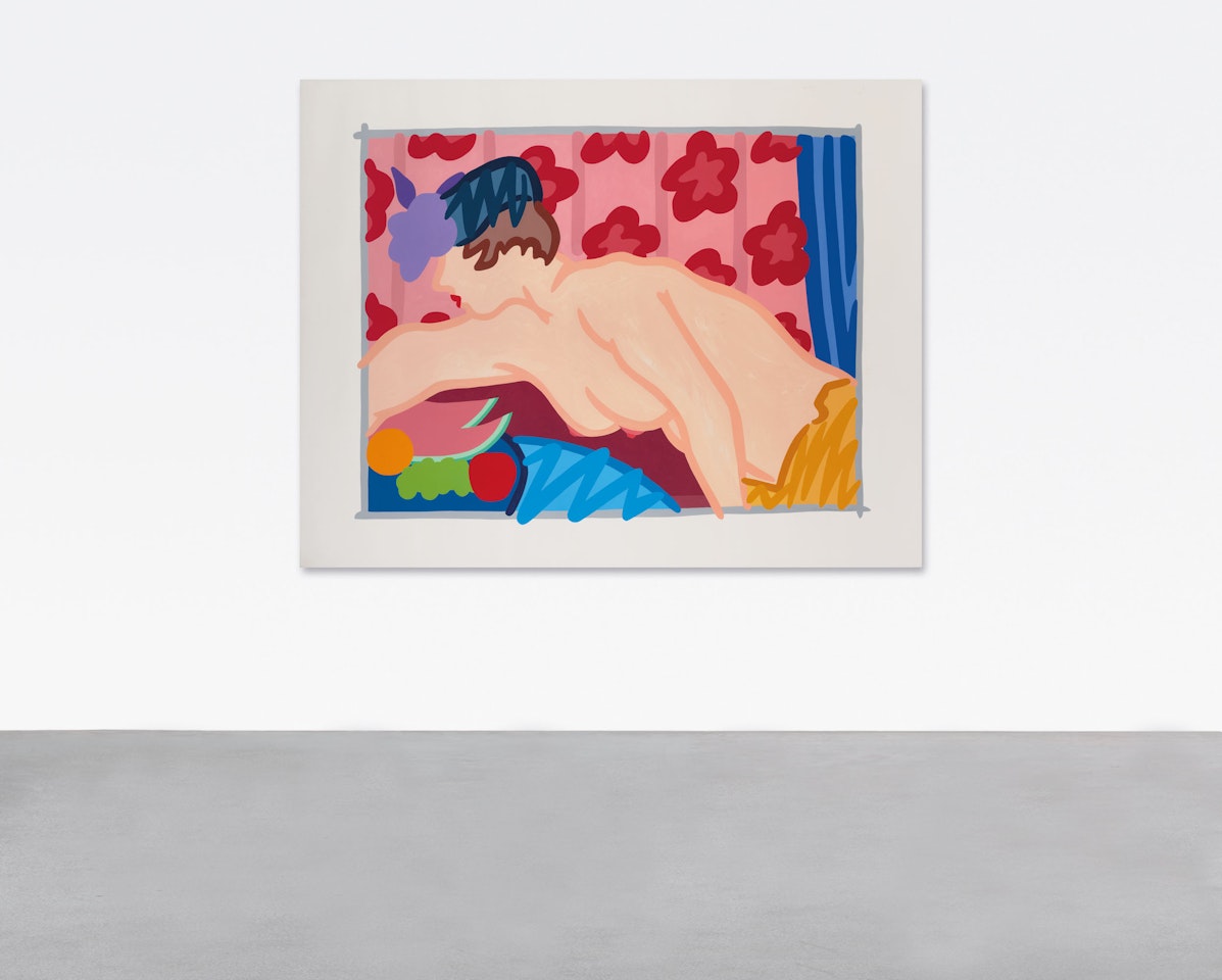 1960 Judy Reaching over Table by Tom Wesselmann