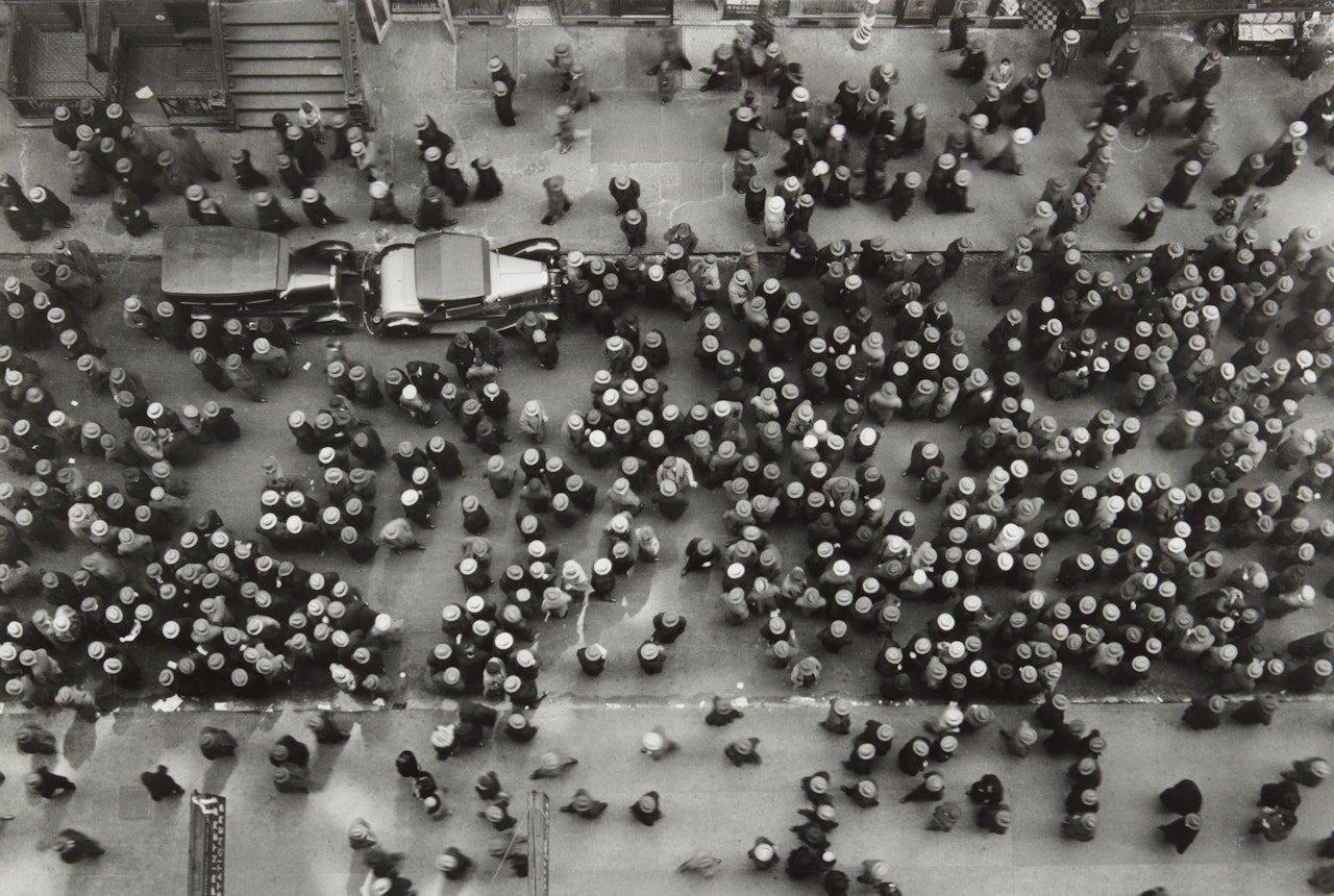 Looking Down on West 36th Street in the Garment Center, New York City by Margaret Bourke-White