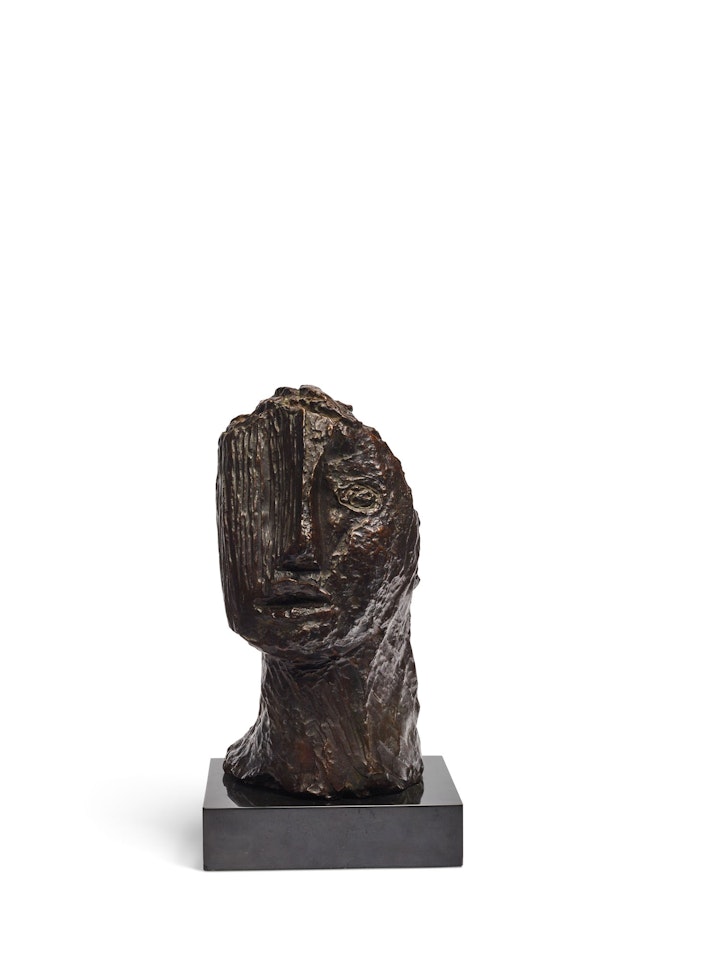 Grande tête tragique by Jean Fautrier