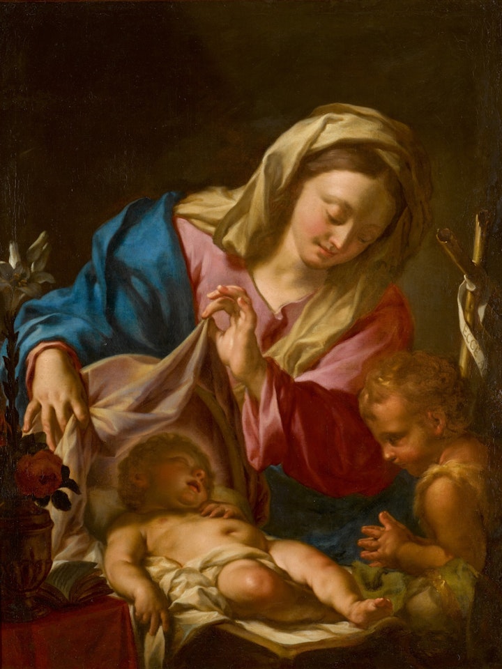 The Madonna and Child with the infant Saint John the Baptist by Francesco Trevisani