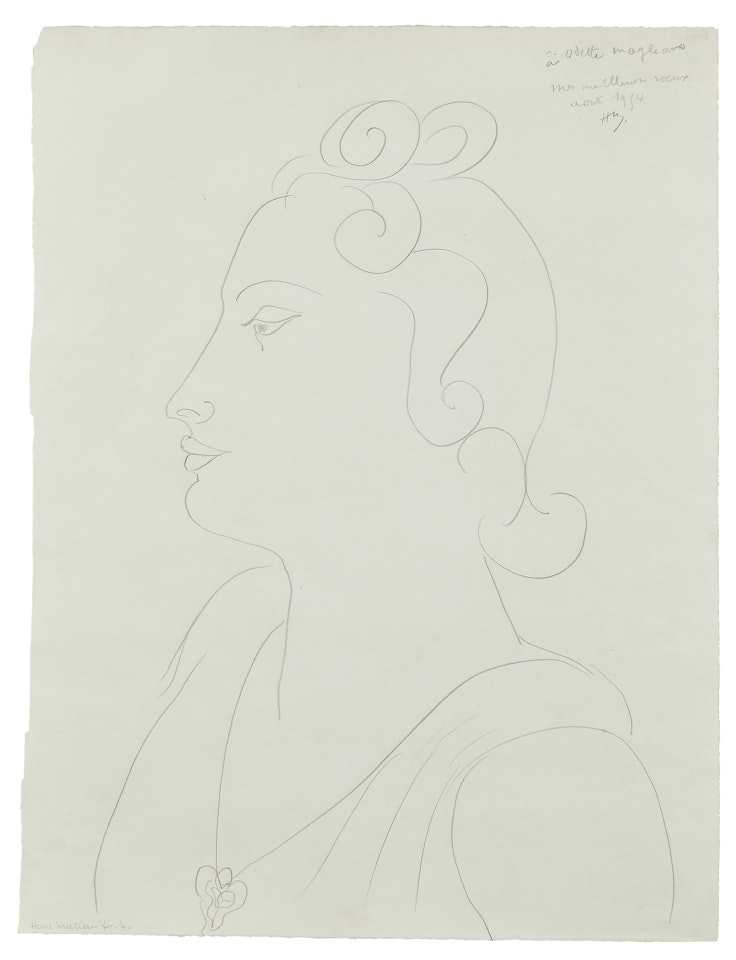 Profil de femme by Henri Matisse