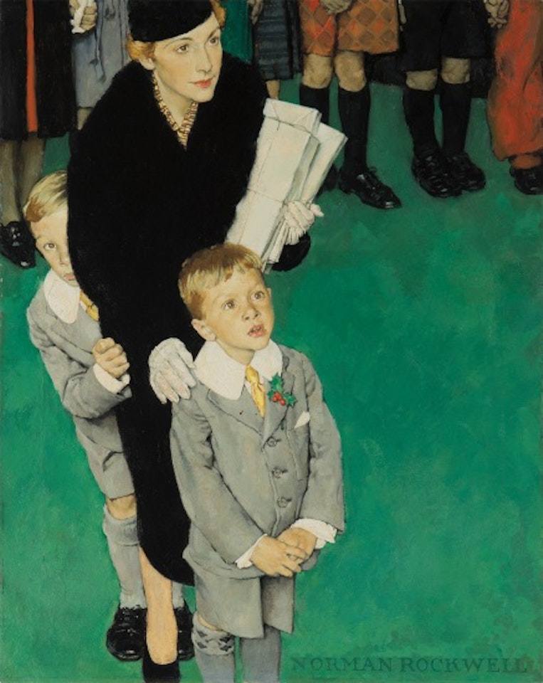 An Audience of One by Norman Rockwell