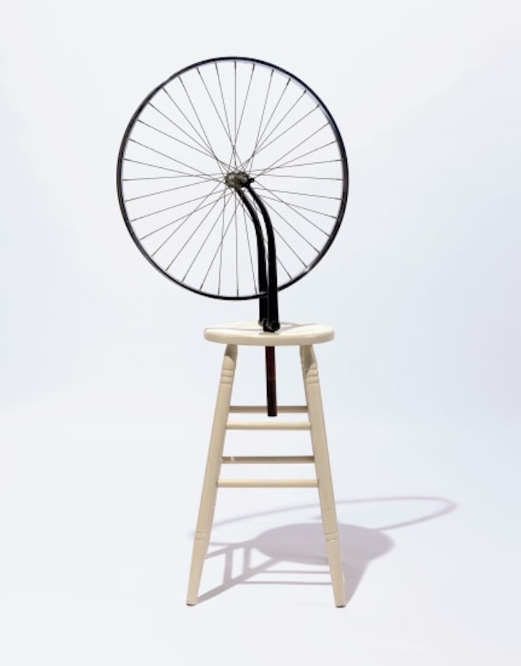 Marcel Duchamp "Bicycle Wheel," 1913 by Richard Pettibone