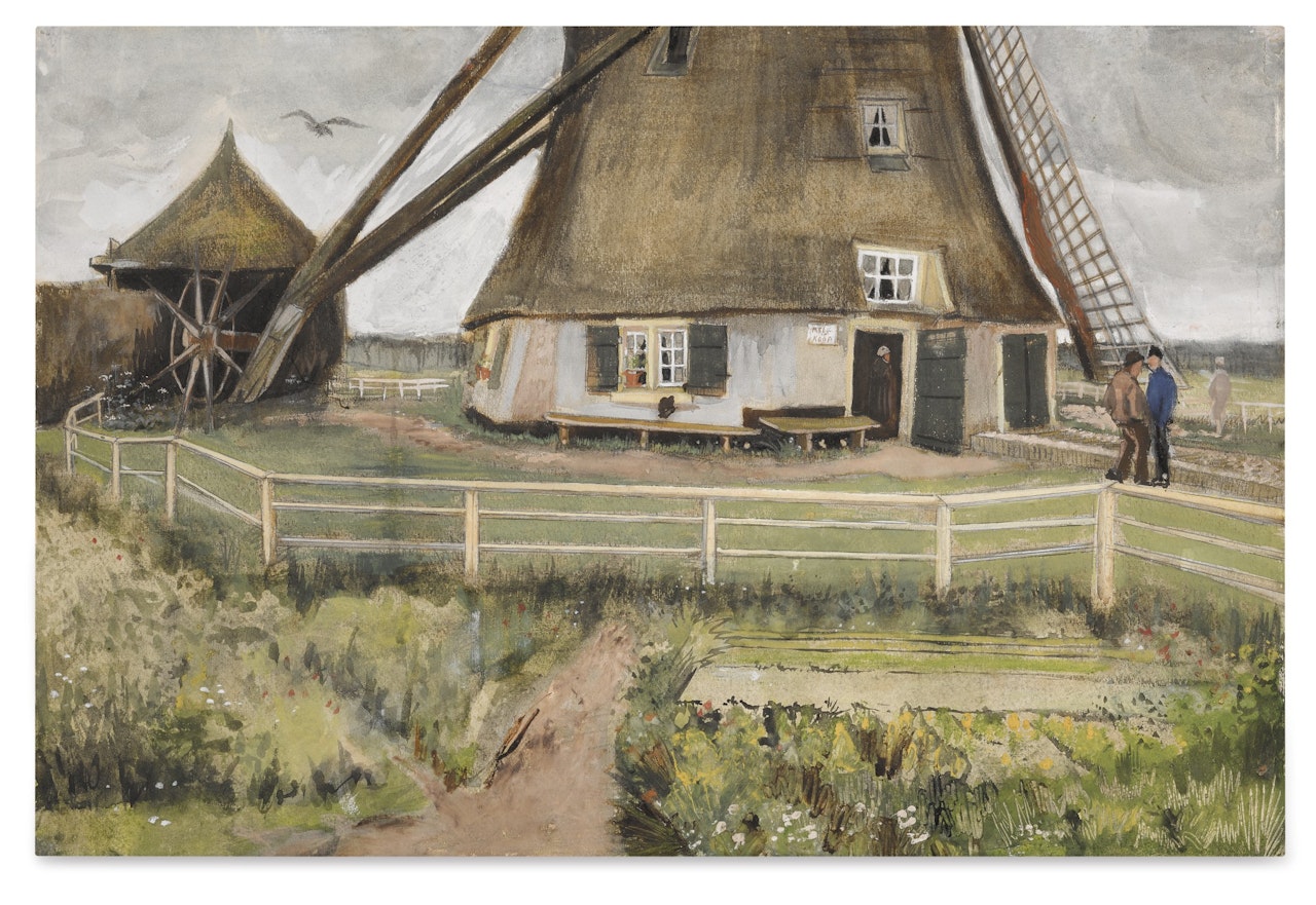 The "Laakmolen" Near The Hague by Vincent van Gogh