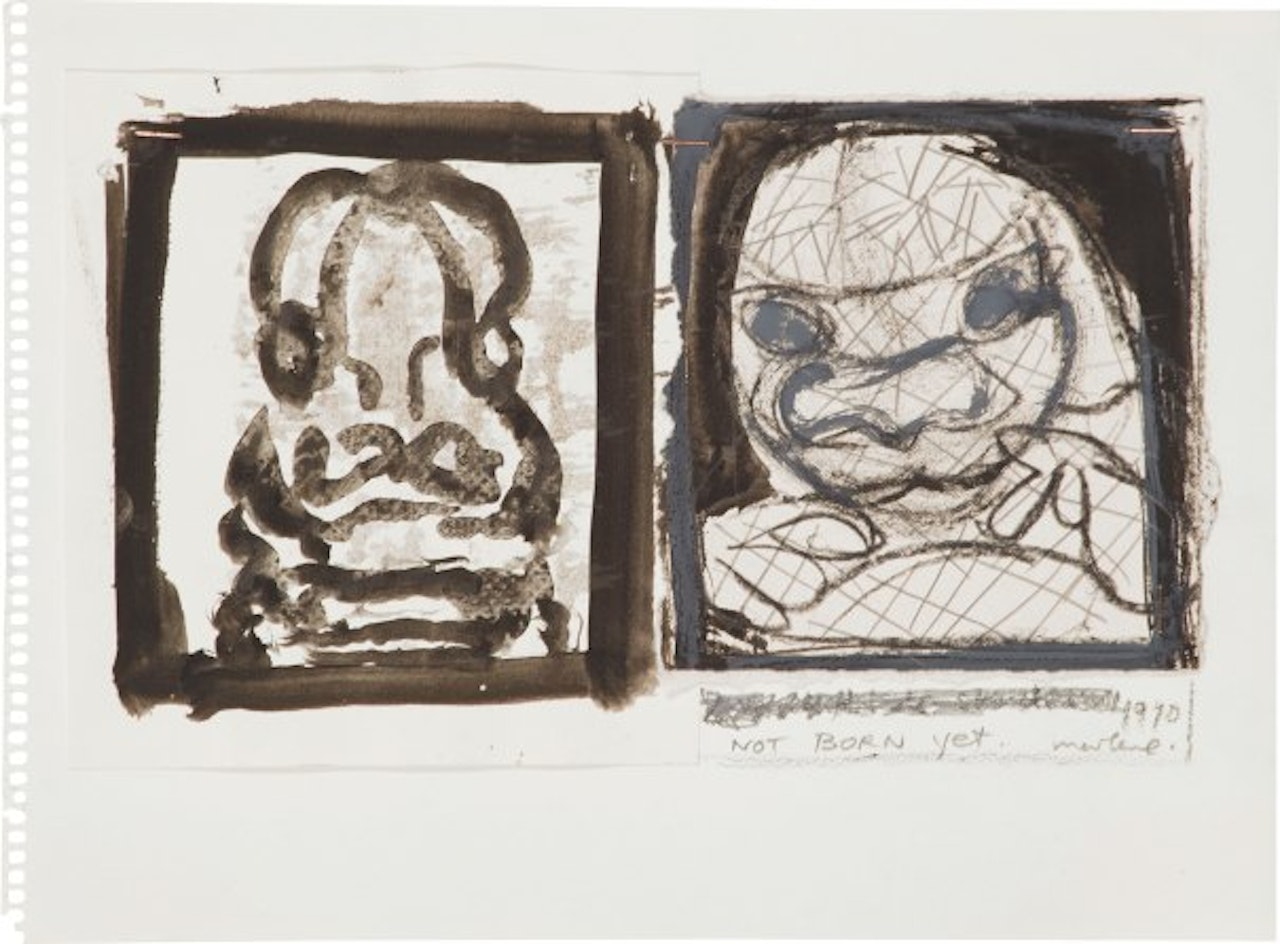 Not Born Yet by Marlene Dumas