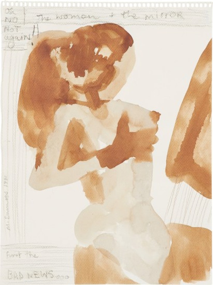The Woman and the Mirror by Marlene Dumas