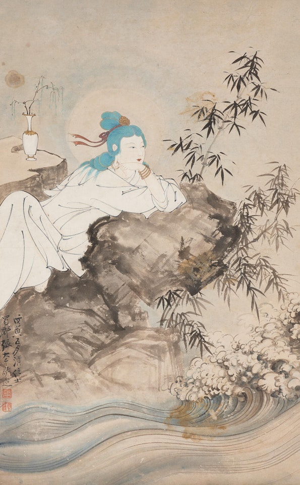 Water-Moon Guanyin by Zhang Daqian