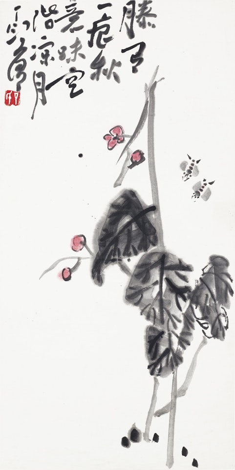 Begonia and Bees by Ding Yanyong
