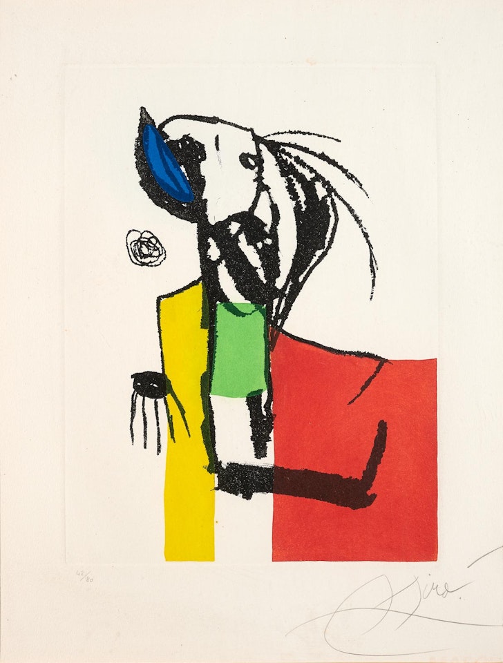 Chanteur des rues IV (Dupin 1139) by Joan Miró