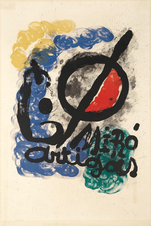 Affiche pour l'Exposition Miró-Artigas (Mourlot  338) by Joan Miró