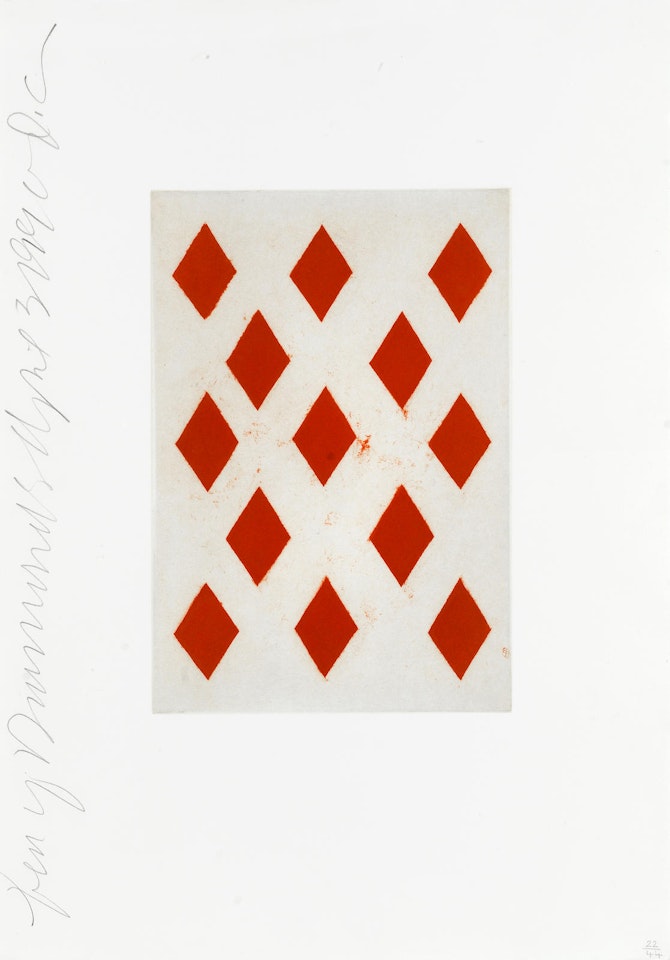 Ten of Diamonds, from 'Playing Cards' by Donald Sultan