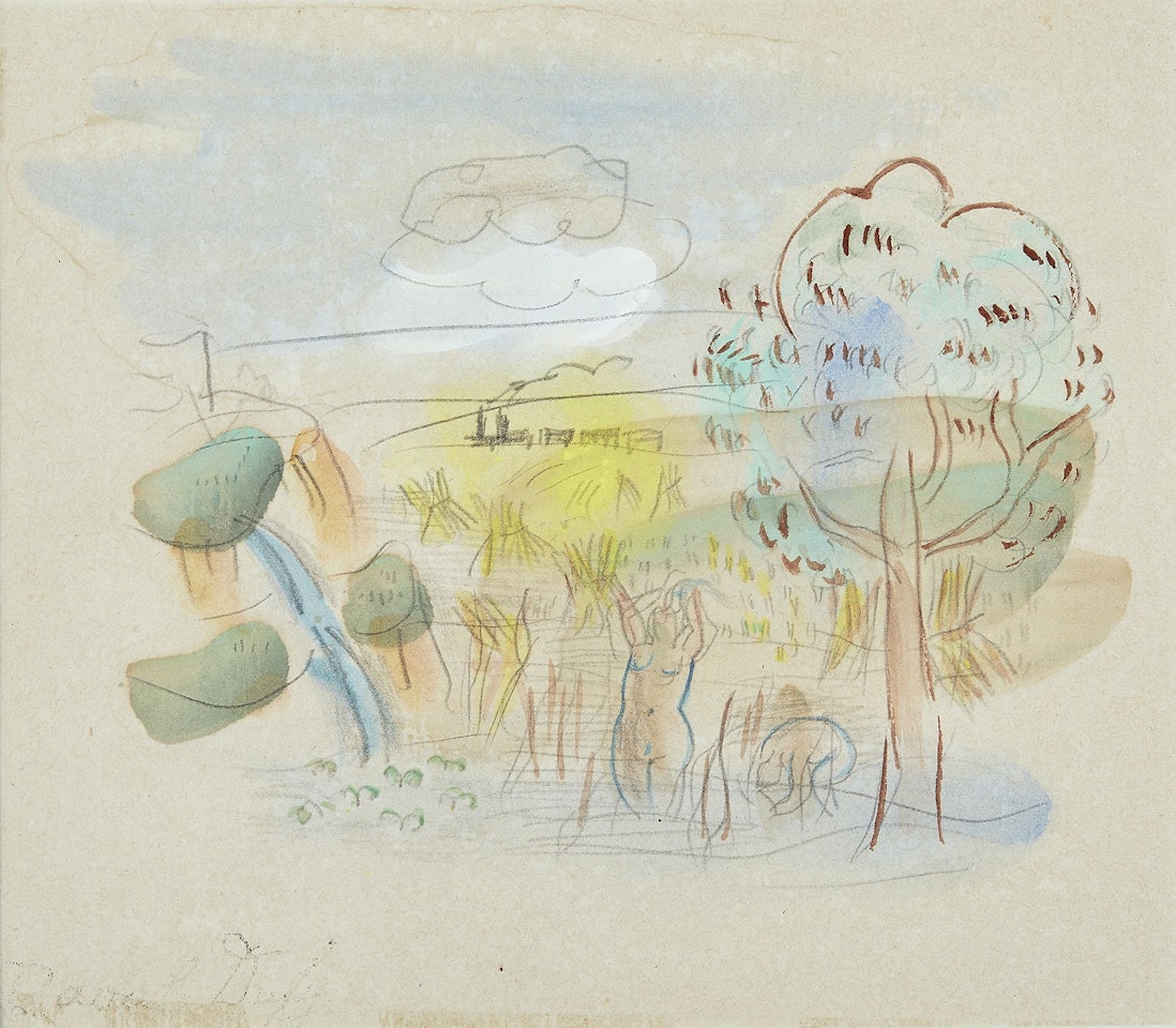 Baigneuse dans un paysage by Raoul Dufy