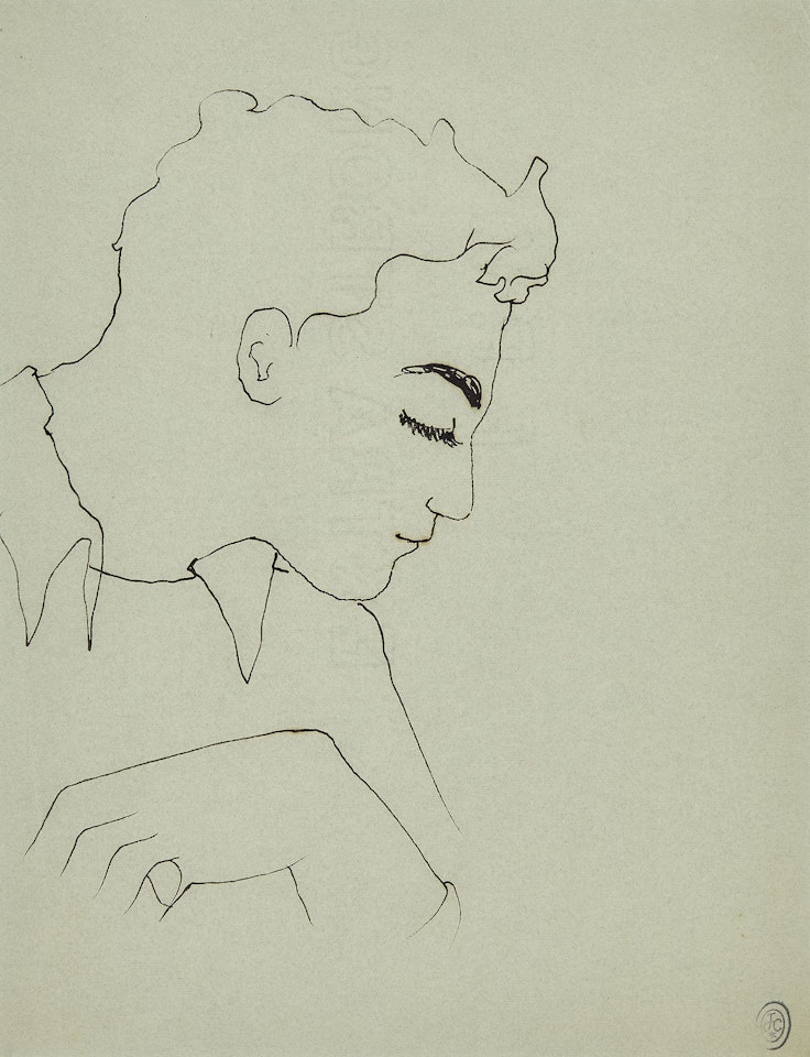 Portrait de Marcel Khill by Jean Cocteau
