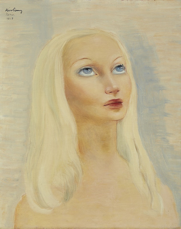 Jeune femme blonde by Moïse Kisling