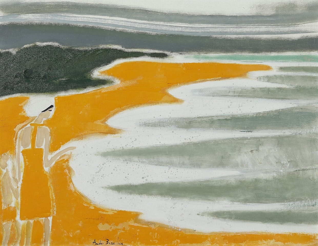 Promenade sur le rivage by André Brasilier