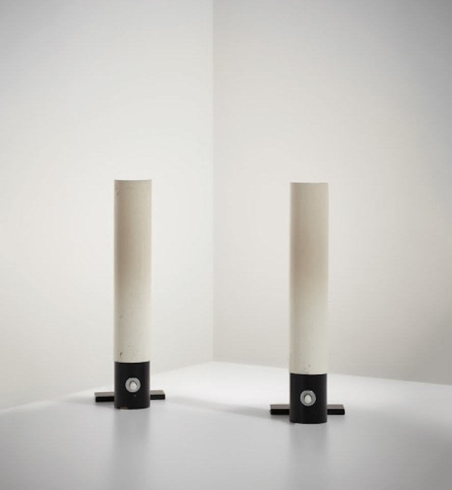 Pair of table lamps, model no. 585 by Gino Sarfatti