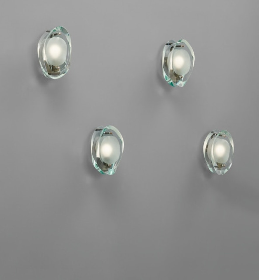 Set of four "Micro" wall lights, model no. 2093 by Max Ingrand
